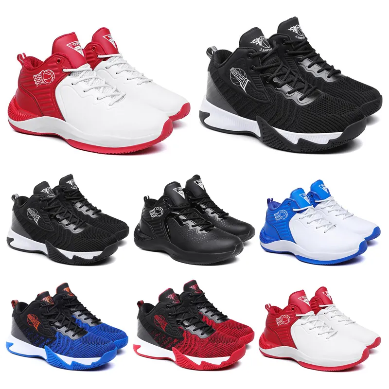 TOP Basketbol Ayakkabı erkekler Chaussures Siyah Beyaz Mavi Kırmızı Erkek Eğitmenler Koşu Yürüyüş Nefes Spor Sneakers 40-44 Stil 11