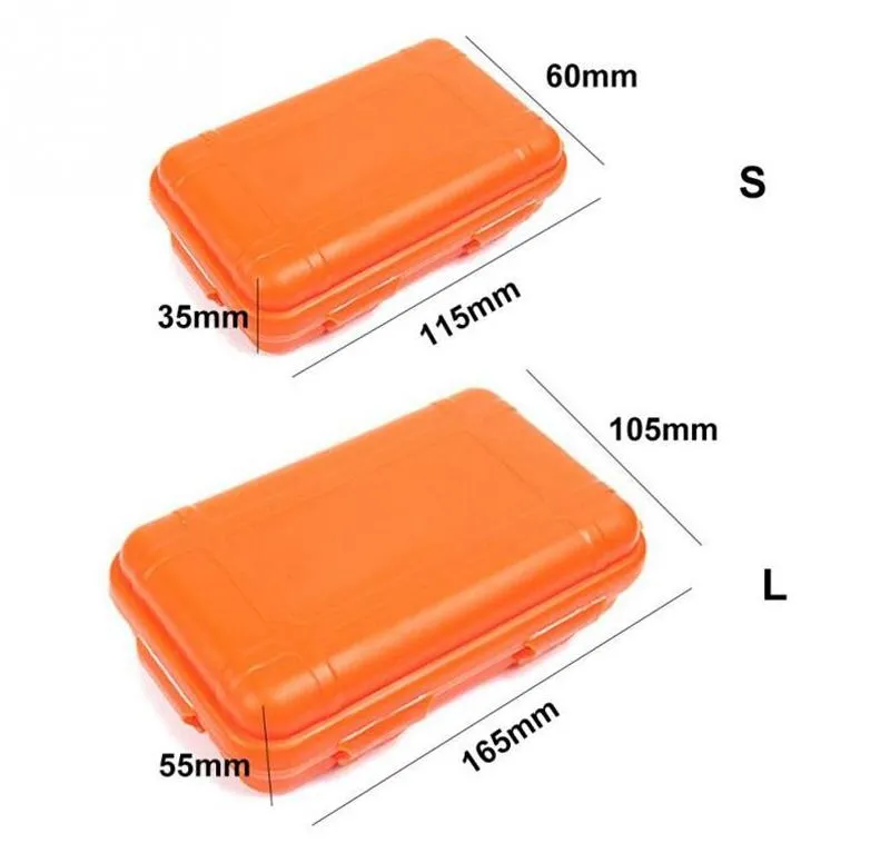 L/S Size Outdoor Waterproof Survival Container Plastic Airtight
