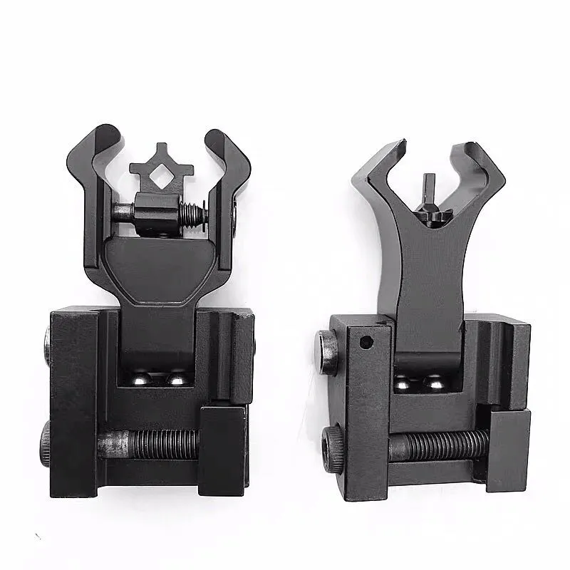 thumbnail image 2 of Flip Up Iron Sights Set With Rail Mounts - Front & Rear Sight With Dual Aperture For 20mm Rail 2 of 10