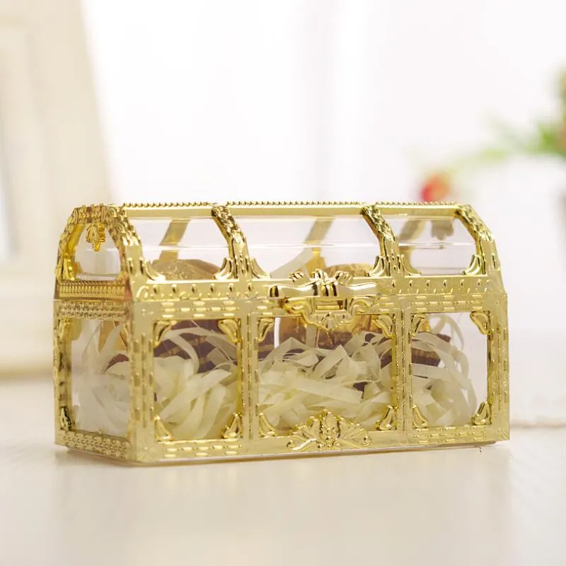 ヨーロッパのスタイルのキャンディーボックスの宝箱の形の結婚式の好意ギフトボックス