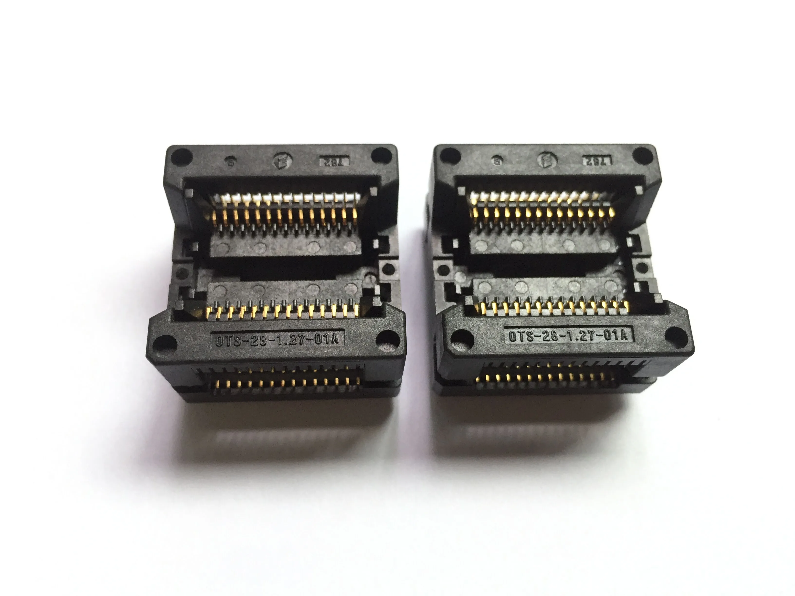 ENPLAS SOP28PIN IC Test Socket OTS-28-1.27-01A 1.27mm Pitch 14.2X11.5mm Bränn i uttaget