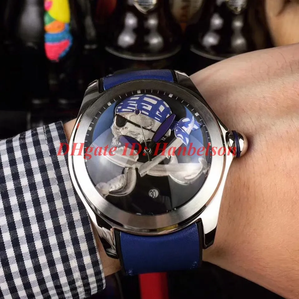 Orologio da uomo automatico con composizione a pesca custodia in acciaio inossidabile elastico design di lusso 2024