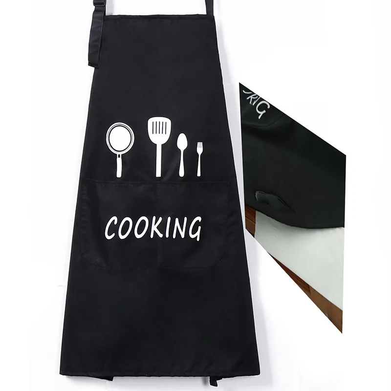 Multi Color Fashion Apron Solid Color Big Pocket Family Cook Cooking Home Baking Cleaning Tools Bib Baking Art Apron 258