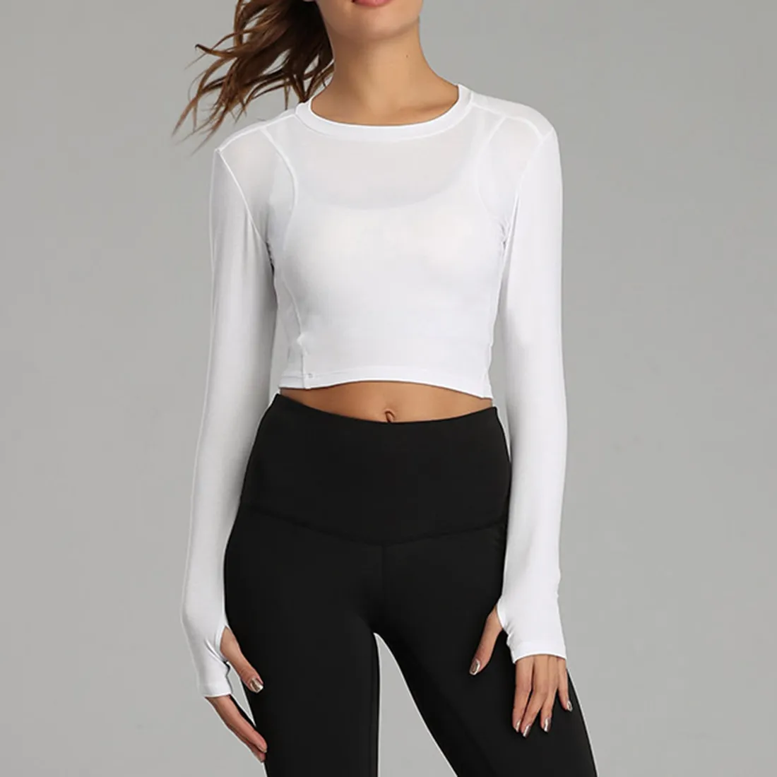 Vertvie Womens Quick Dry Running And Yoga Gym Shirts Women With Exposed  Navel Sexy And Solid Sports Crop Top For Fitness And Gym From Xue04, $2.41