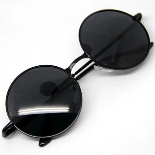 Venda por atacado- moda verão venda quente óculos steampunk sunglasses homens clássico rodada óculos unisex óculos vintage estilo vintage