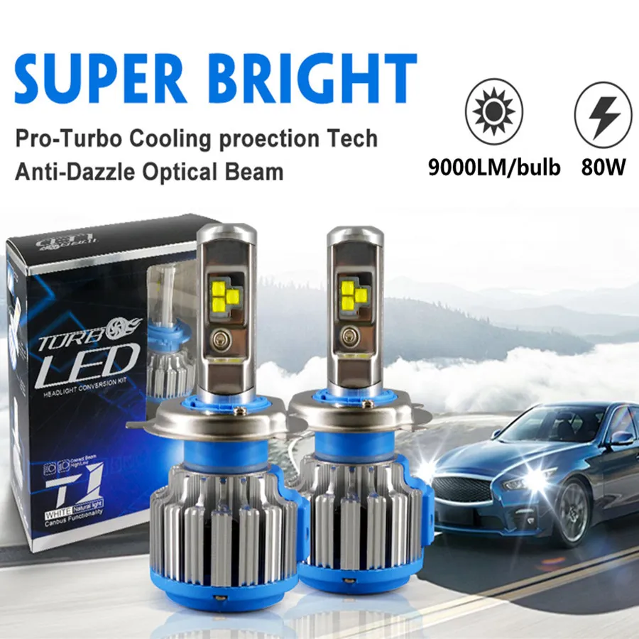 2x H3 Super Bright -cree Led Scheinwerfer Kit 100w 10000lm Nebel