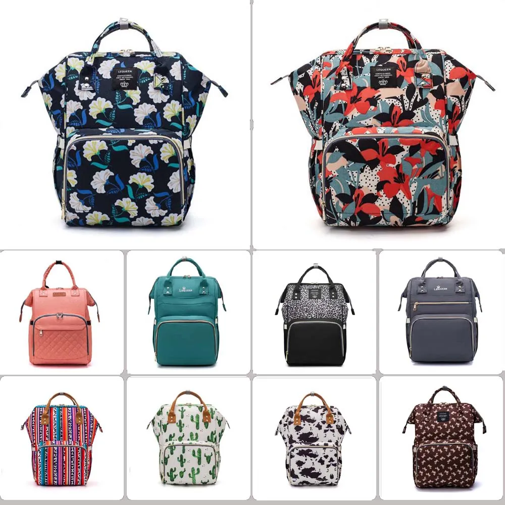 101 estilos Saco de Fraldas Maternidade Múmia Saco de Bebê de Grande Capacidade Mochila de Viagem Desiger Saco de Enfermagem para Cuidados com o Bebê Sacos de Fraldas mini pedido 12 pçs