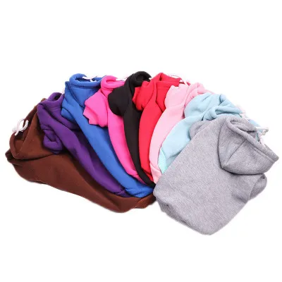 10 colori Maglione per cani autunno e inverno cappotto per cuccioli vestiti per animali multicolori vestiti con cappuccio per animali vestiti caldi per cani Abbigliamento