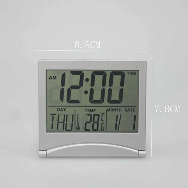 Folding Desktop Calendar Electronic Display Date Time Clock Desk Countertop  Simple Mini Digital LCD Thermometer Calendar Alarm Clock From Iwatches,  $611.08