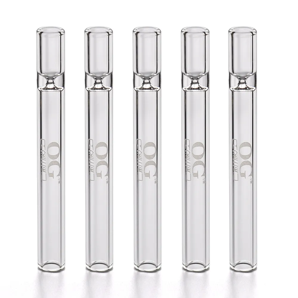 Brûleur à huile OG 4.2 pouces, porte-cigarette One Hitter Bat, tuyau à rouleau vapeur en verre, accessoire de fumée, tuyau à main