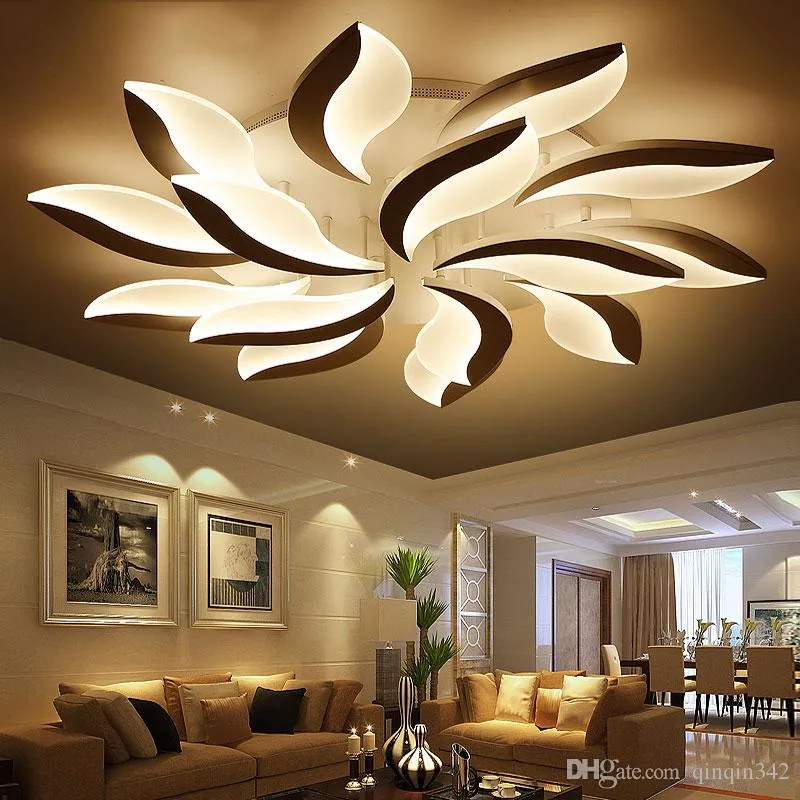 Design Acrylic Modern Led Ceiling Lights For Living Study Room Bedroom lampe plafond avize Indoor Ceiling Lamp