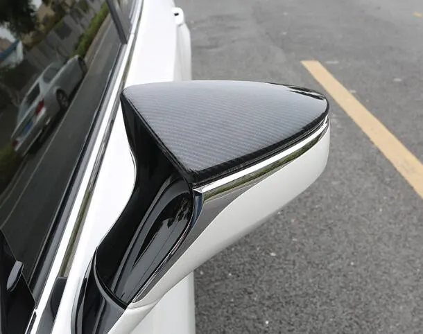 ABS عالي الجودة مع CHROME 2PCS CAR Side Door Mirror Cover Cover Rearview Devinative Cover for Lexus ES200،260،300H 2018-2022