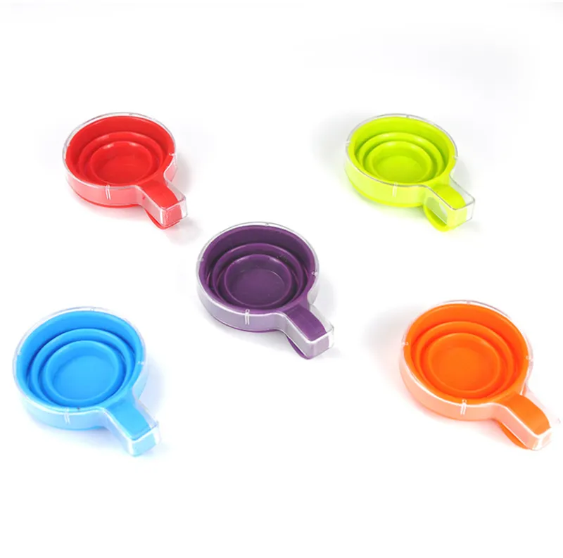 Tazze Da Viaggio Pieghevoli, Tazze In Silicone Pieghevoli Con Coperchio Tazze Portatili Estensibili Per Picnic E Campeggio~p141461762
