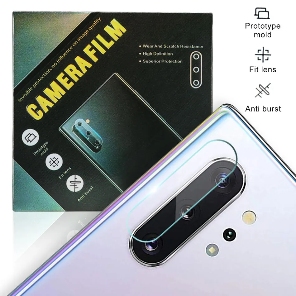 For Samsung Note 10 Plus Camera Len Protector Tempered Glass Back Lens Film Anti-scratch Phone Accessories with Package