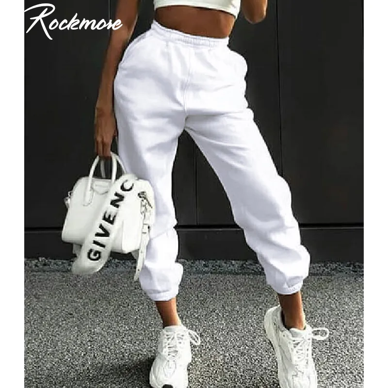 Rockmore Harajuku Joggers pantalon de survêtement à jambes larges femmes pantalon grande taille taille haute pantalon Streetwear coréen pantalon décontracté Femme automne