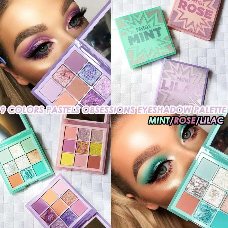 Pastel Eyeshadow Palettes لوحة لامعة لامع ماتي بريق لامع مصطبغة عيون المحمولة ماكياج التجميل