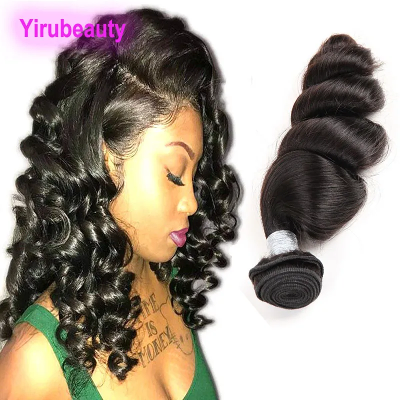 Brésilien 100% Extensions de Cheveux Humains Un Bundle Vague Lâche Vierge Cheveux 1 Pièce/lot 10A Bundles Teintables