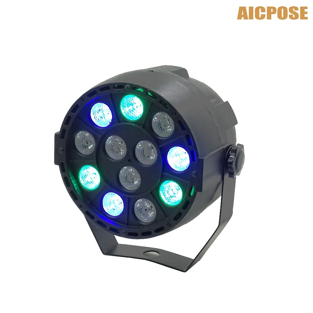 LED PAR Lights 54x3W DJ Par LED 54 * 3W Lights R12, G18, B18, W6 Wash Disco Light DMX Controller Efekt dla małych Paty KTV