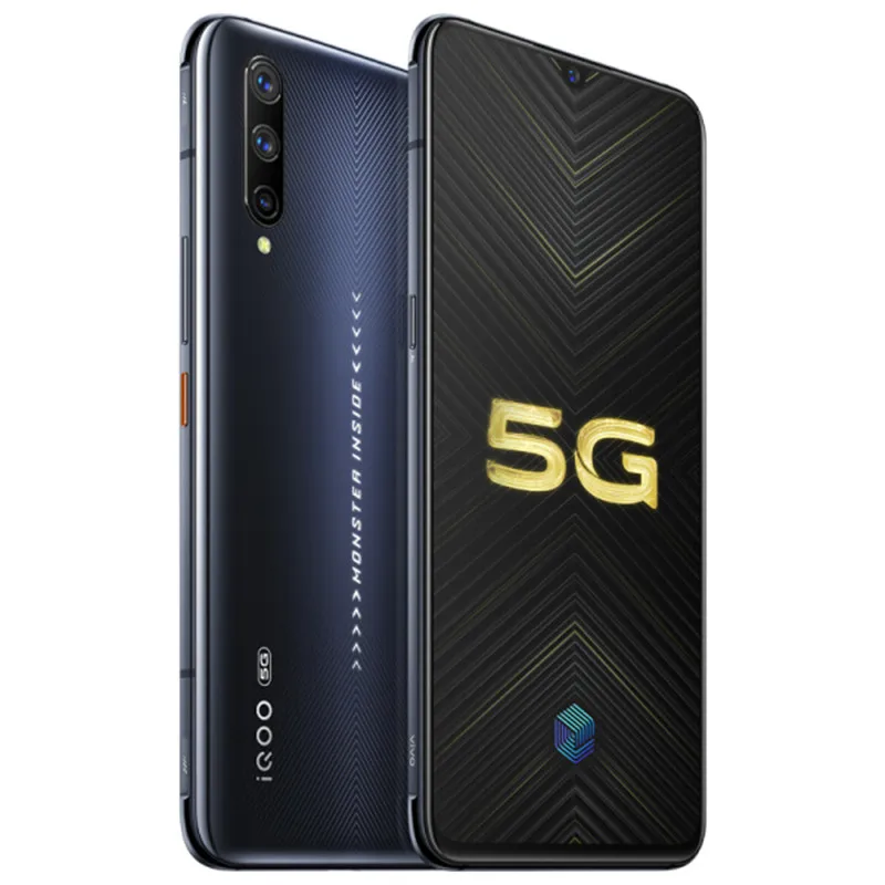 Téléphone portable d'origine Vivo iQOO Pro 5G LTE 8 Go de RAM 128 Go 256 Go de ROM Snapdragon 855 Plus Octa Core 6.41" 48.0MP NFC ID d'empreintes digitales Téléphone mobile