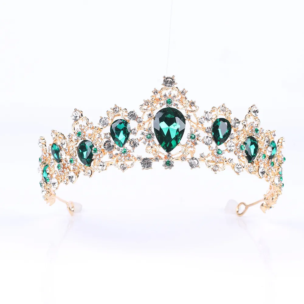 2020 Nieuwe Barok Crystal Crowns en Tiaras Rhinestone Bruids Bruiloft Haarband Dames Pageant Prom Haar Sieraden Accessoires