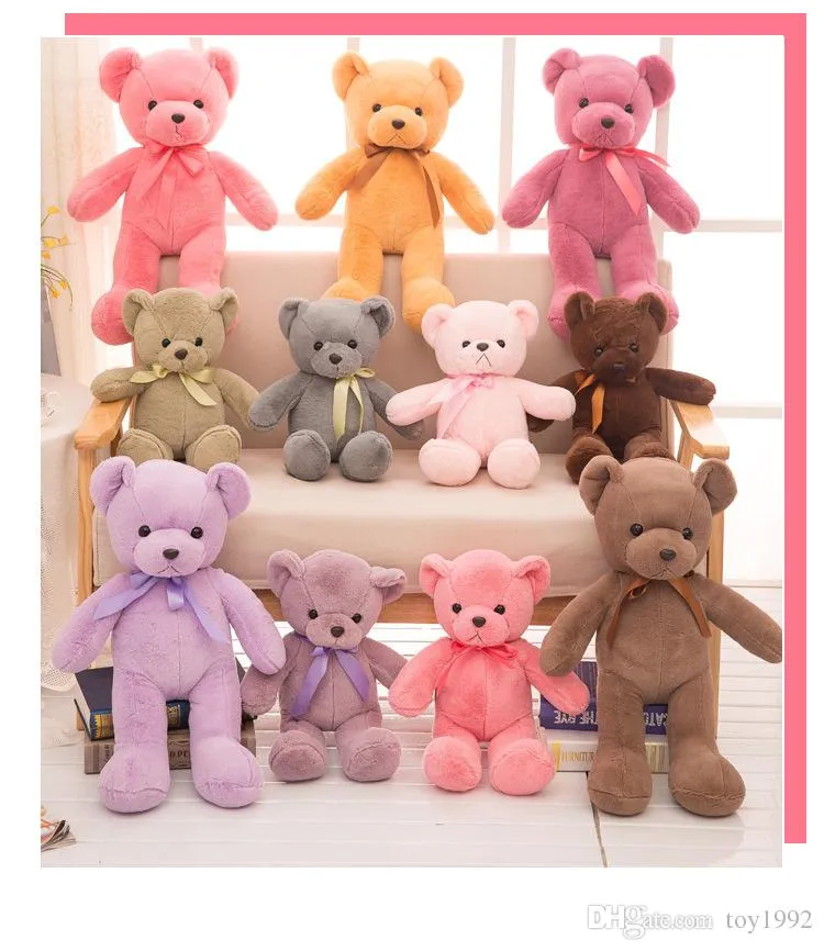 Teddy Bears плюша младенца Игрушки Подарки 35см Чучела Плюшевые Мягкие плюшевого мишку Фаршированные Куклы Дети Маленькие плюшевые мишки дети игрушки