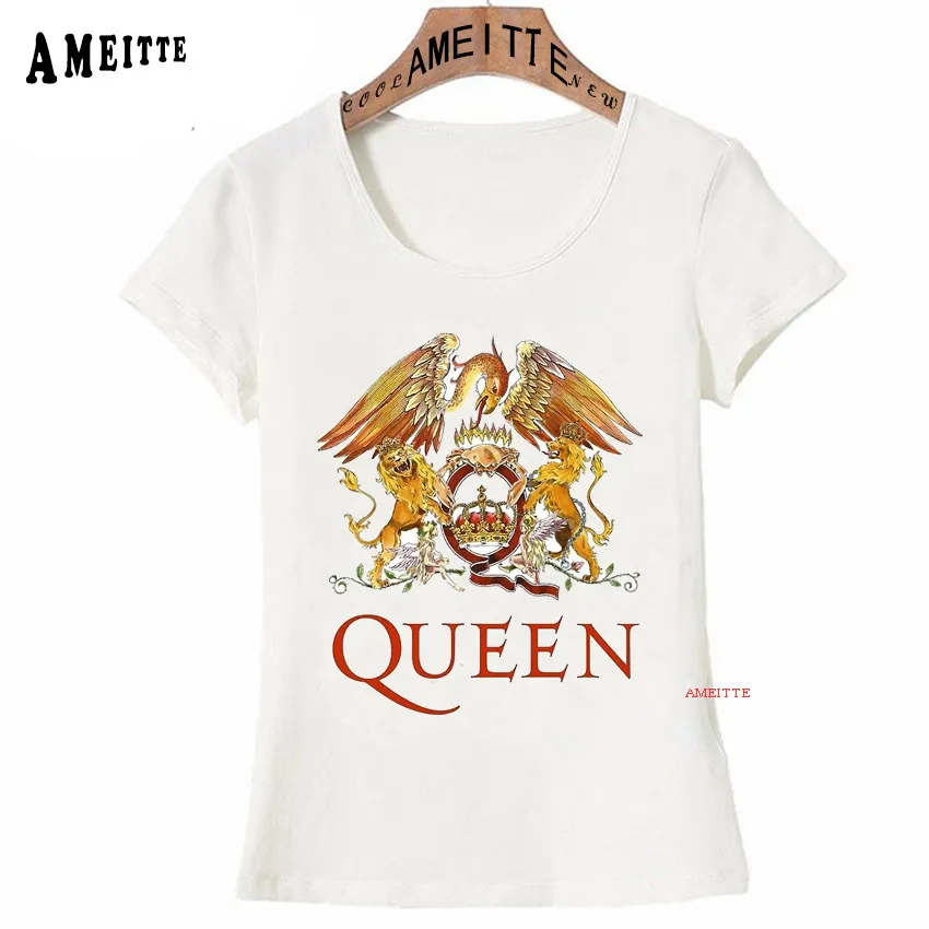 Camiseta Retro Rock Freddie Mercury The Queen Band Clásicas Estilo Hip Hop De Verano Camiseta Para Mujer Moda Casual Chica De € | DHgate