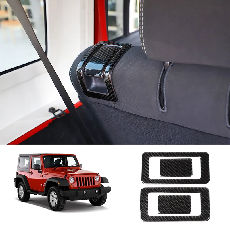 ABS-Rücksitzschalter dekorativer Aufkleber für Jeep Wrangler JK 2011-2017 Werksauslass Auto Innenzubehör