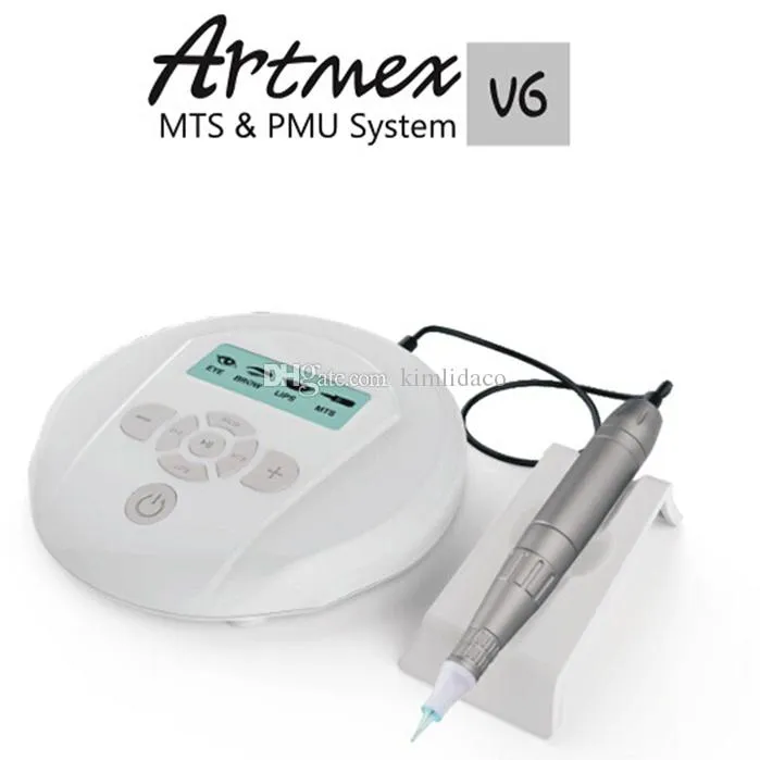 Artmex V6 Digital semi composição permanente MTS Sistema PMU com a pena ficar Derma Pen lábio sobrancelha caneta tatuagem