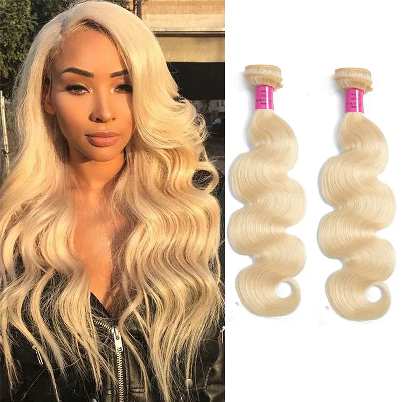 613 Blonde Human Hair Weft Body Wave 2 Bundles Malaysian  display picture 1