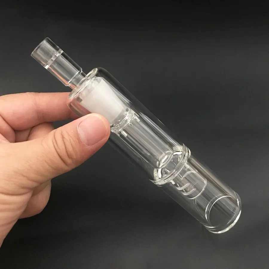 Glass Bubbler Rura wodna Ustnik łodyga bąbelek woda 14 mm z szklanym narzędziem tytanowe adapter wodny paznokci do solo powietrza