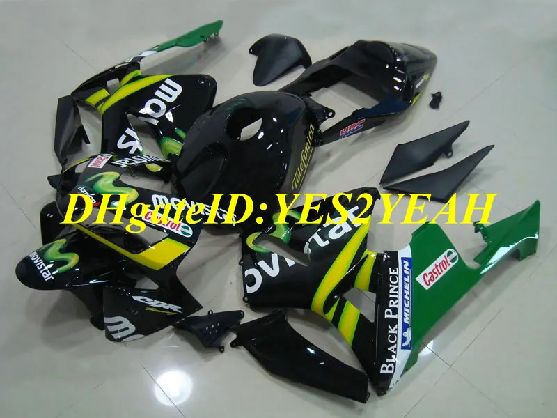 Kit carenatura moto per Honda CBR600RR 03 04 CBR 600RR F5 2003 2004 05 CBR600 ABS Set carene verde nero + regali HG40