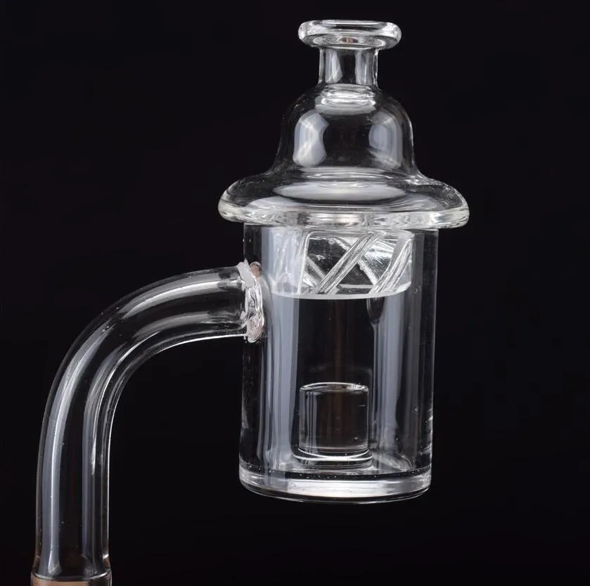 25mm XL Quartz Banger Nail Real Quartz Nail Core Reactor con Spinning Carb Cap 10mm 14mm 18mm dab rig bong