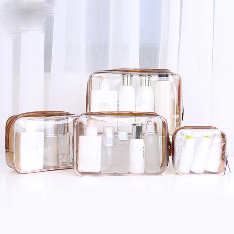 1 STKS Vrouwen PVC Clear Cosmetische Tas Transparante Make Up Tas Professionele Reizen Kleine Grote Make Up Organizer Bag Pouch Case