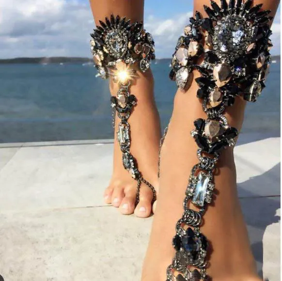 Sandalias pulsera 2025 tobillo