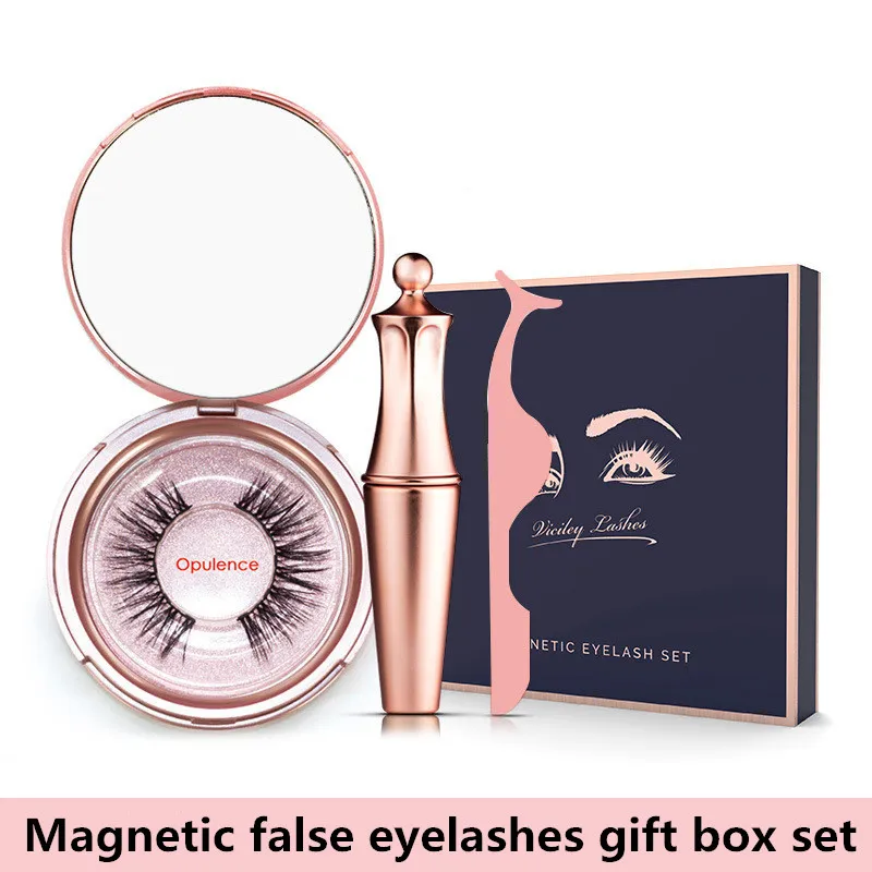 Aimant faux cils Ensemble de cinq cils magnétiques Coffret cadeau de haute qualité Conception personnelle personnalisée Navire libre 20