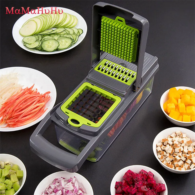 Vegetable Slicer Cutter Onion Chopper Vegetable Chopper Dicers for Garlic Cabbage Carrot Potato Tomato Fruit Salad Peeler Carrot G299W