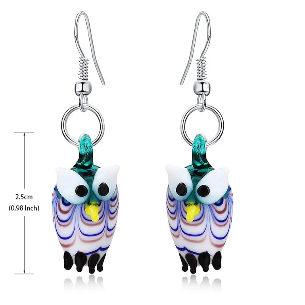1pair Top fashion CN Drop Owl With Bow TRENDY christmas Acrylic earrings  Jewelry for women