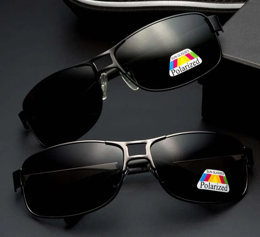 أزياء النظارات الشمسية المستقطبة المستطيل الرجال النساء 65mm ظلال مصمم النظارات الشمسية النظارات في الهواء الطلق بيع على الإنترنت
