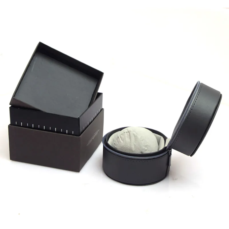 High Quality boxs round watches leather Boxes Gift Box leather Watch Box Mens Watches box watches boxs cases Top Quality9210610