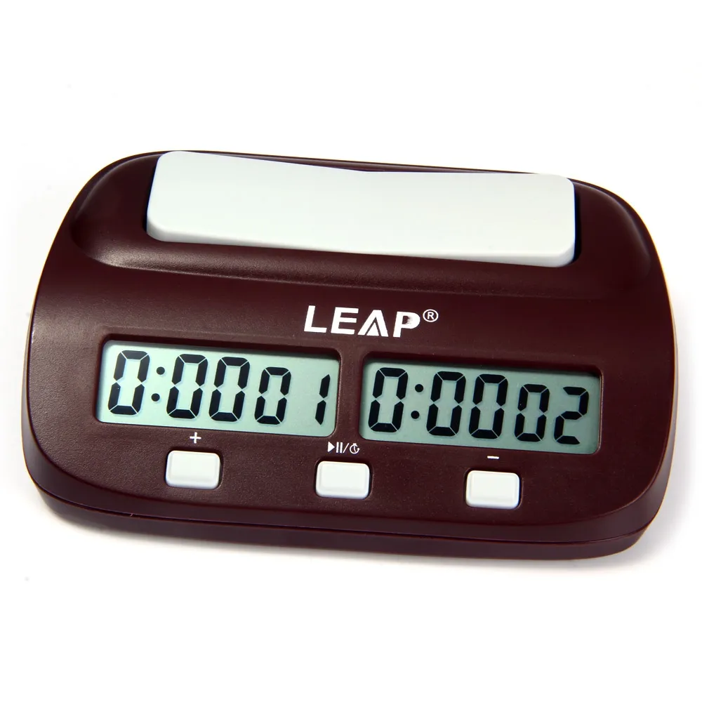 LEAP PQ9907S ساعة الشطرنج الرقمية I-go Count Up Down Timer لمنافسة الألعاب