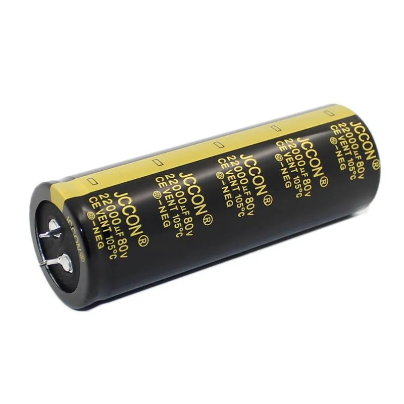 JCCON chifre capacitor eletrolítico de alumínio 80v22000uf volume 35*100 amplificador de áudio áudio