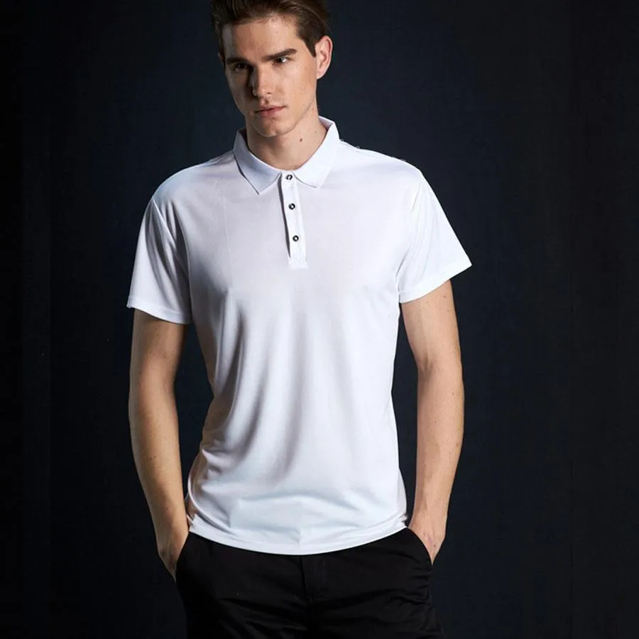 빠른 드라이 폴로 슬림핏 폴로 셔츠 남성 솔리드 통기성 패션 남성 'S Poloshirt 짧은 소매 브랜드 저렴한 Camisa Masculina 품질
