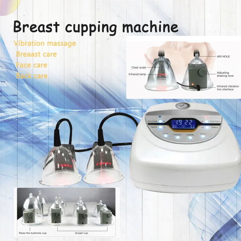 Professional Vacuum Buttock Enhancement Device Cups Breast Firming Breast Lifter Suction Massage Cupping Machine