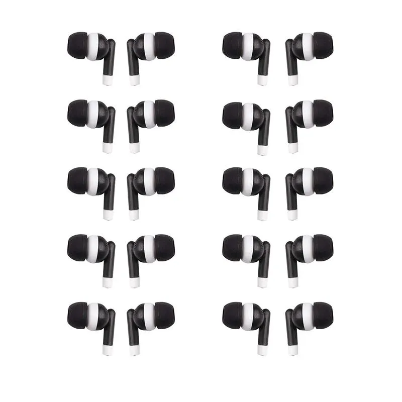 Bulk Earbuds Headphones Wholesale Earphones, 100 Pack Disposable Ear