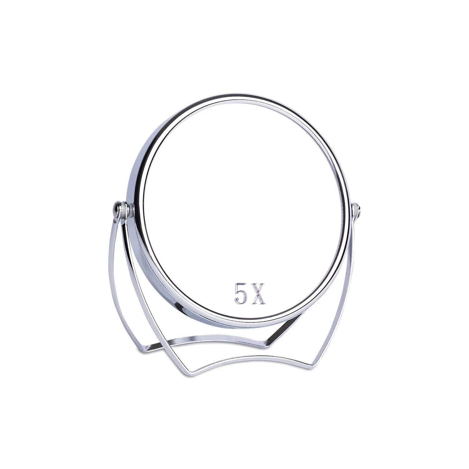 5 "360 rotación HD 5X aumento doble espejo de maquillaje hogar Oficina decoración Corea escritorio pie cosmético tocador espejo