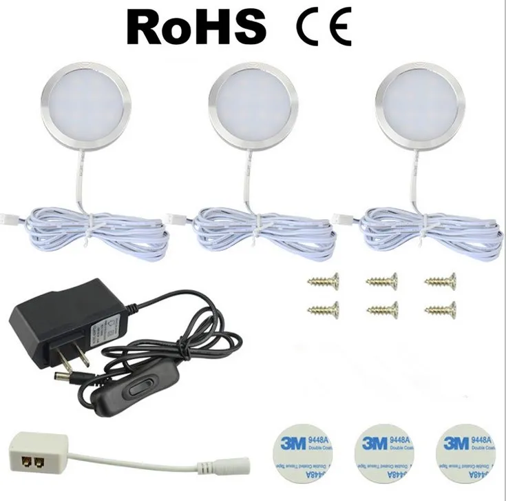 3 4 6 8pcs Dolap altında LED LIGHT LIGHT 12V Mutfak Işıkları Anahtar Dolap Çubuk lambası Ev Vitrini Dekorasyon Lambaları2425