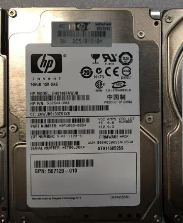 Disco duro para servidor HP DG146BB976 ST9146802SS de 146 GB SAS 10K SAS de 2,5" con 432320-001