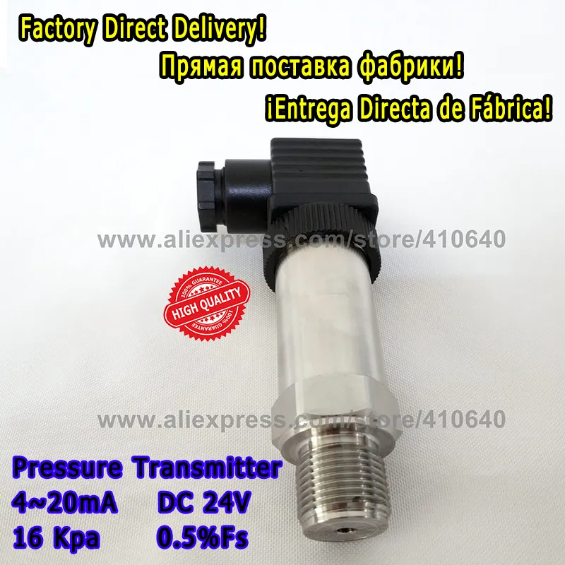 Transducteurs de pression pour compresseur d'air, 1 pièce, 4 20mA, 16kpa, M20x1, 5 ports, transmetteur de pression pour compresseur