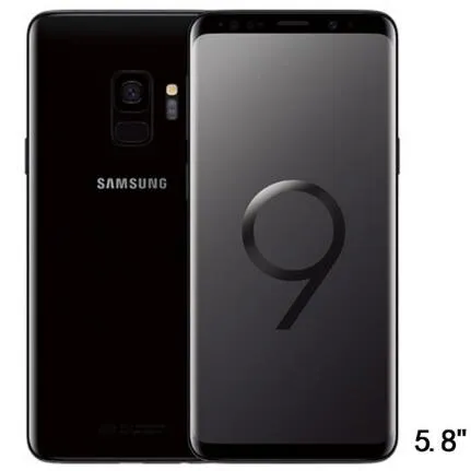 Renoverad Original Samsung Galaxy S9 Unlocked Cell Phone 64GB 5.8INCH 12MP Singel SIM 4G LTE