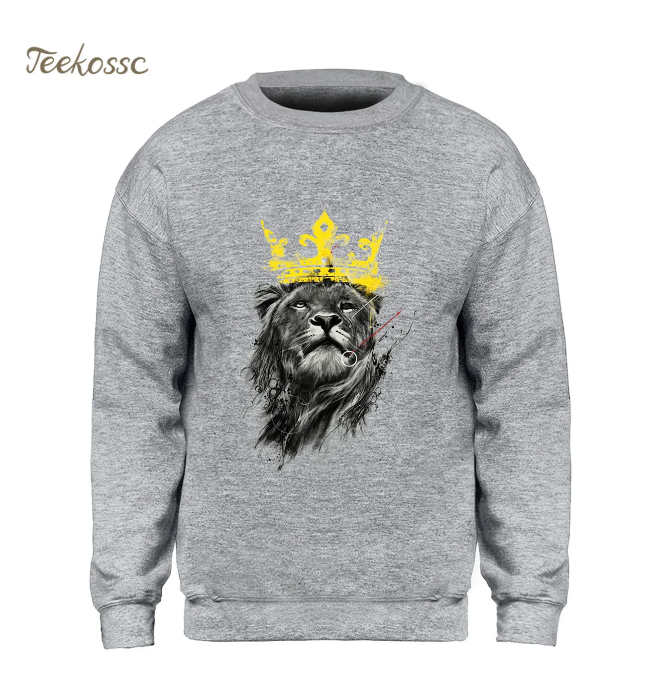 The  King Sweatshirt Men Cool Printed Hoodie Black Gray White Sweatshirts 2018 Winter Autumn Fleece Hoody Movie Streetwear